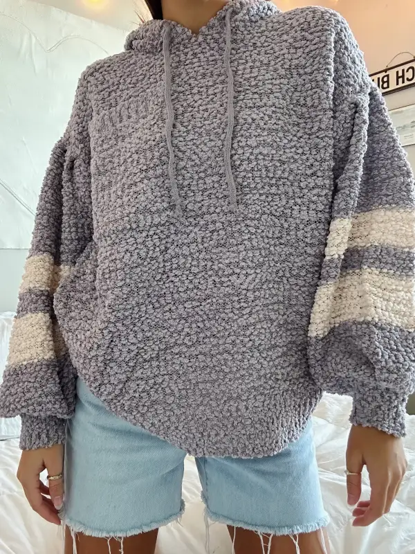 POPCORN HOODIE SWEATER
