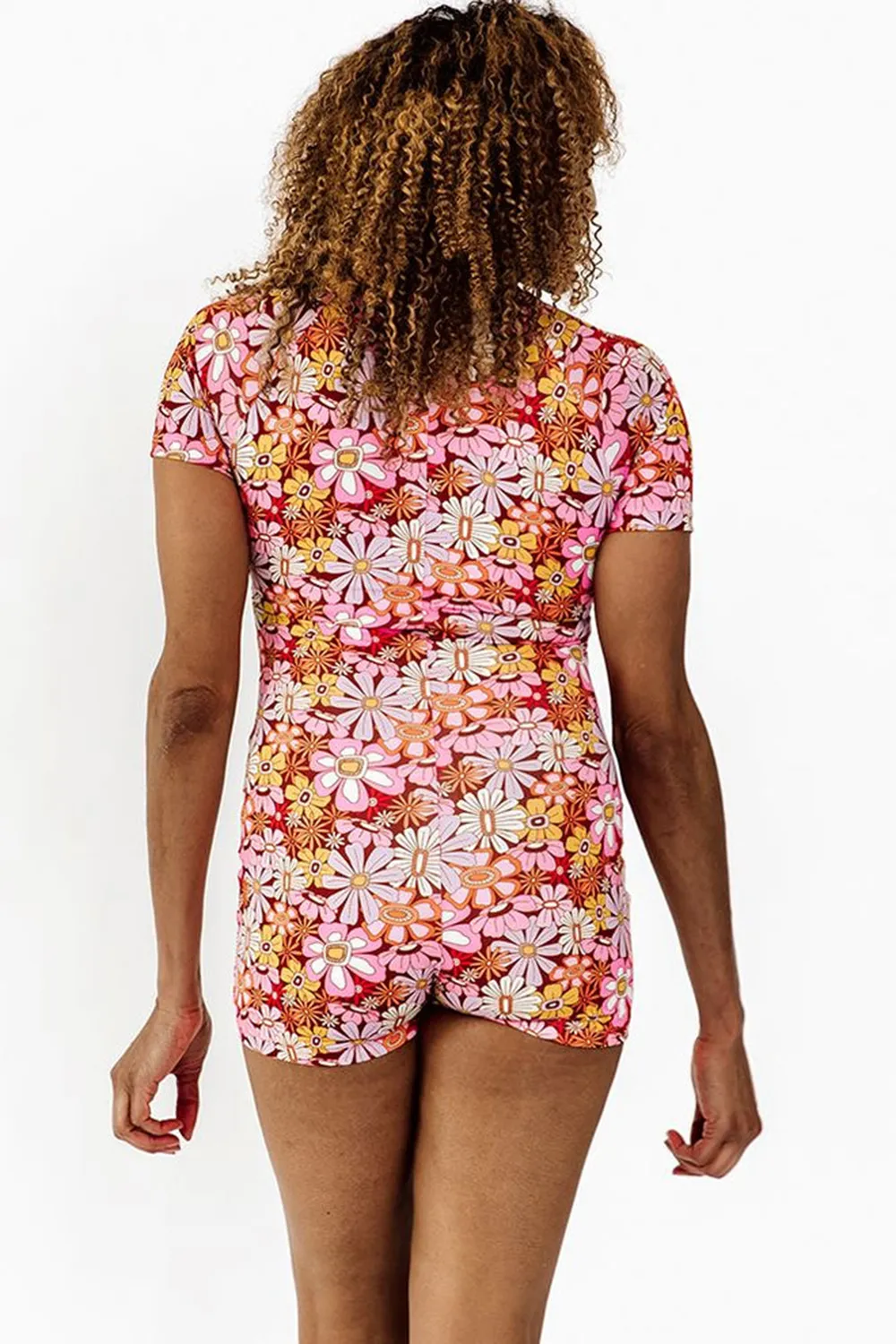 printed swim jumpsuit