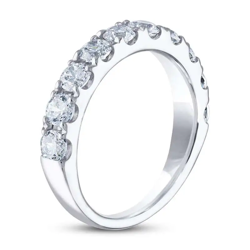 THE LEO Diamond Anniversary Ring 1-1/2 ct tw Round-cut 14K White Gold