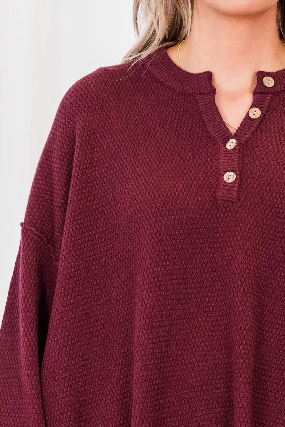 Please Take Me With You Sweater, Burgundy