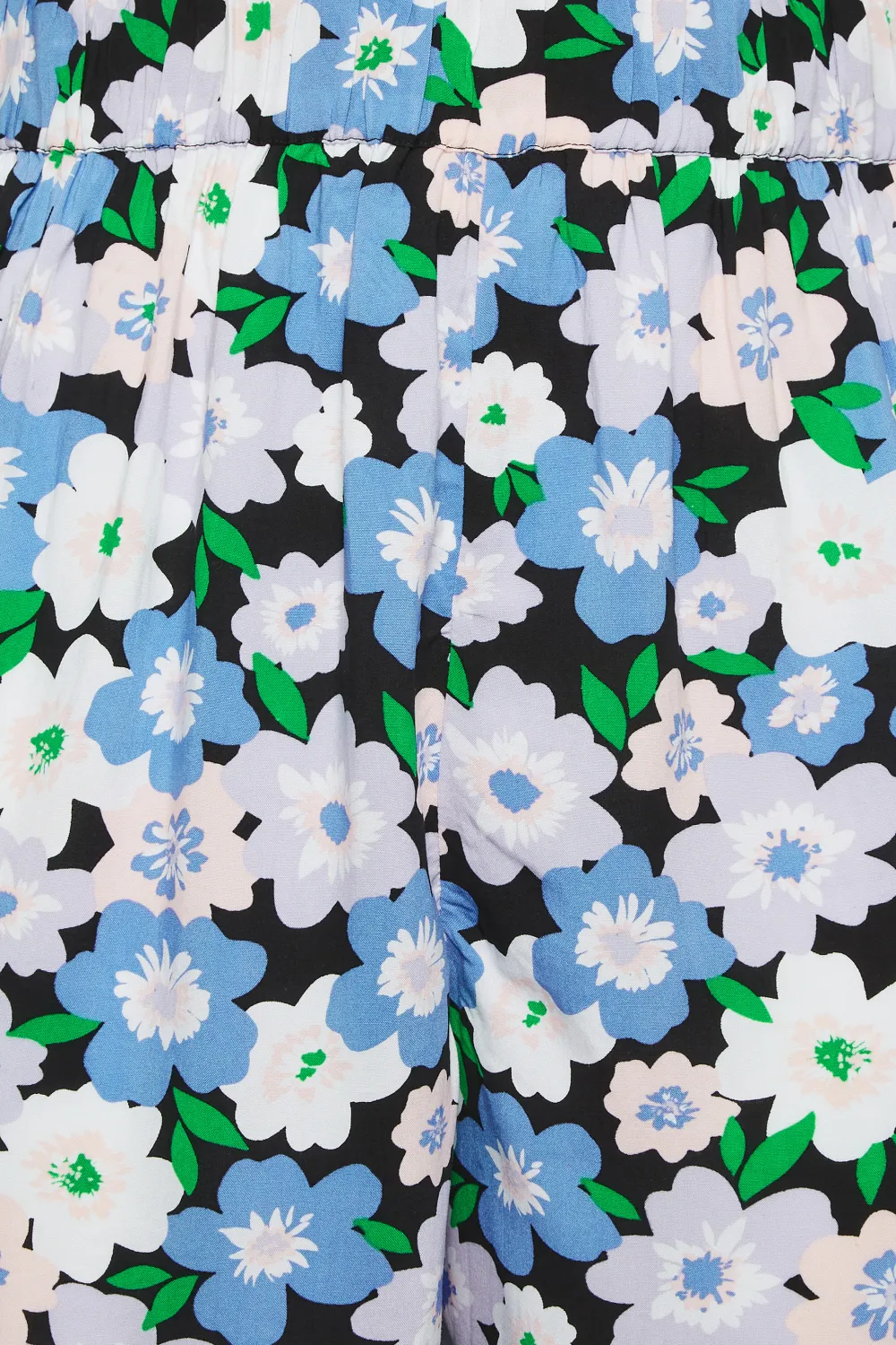 YOURS Curve Blue Floral Woven Shorts