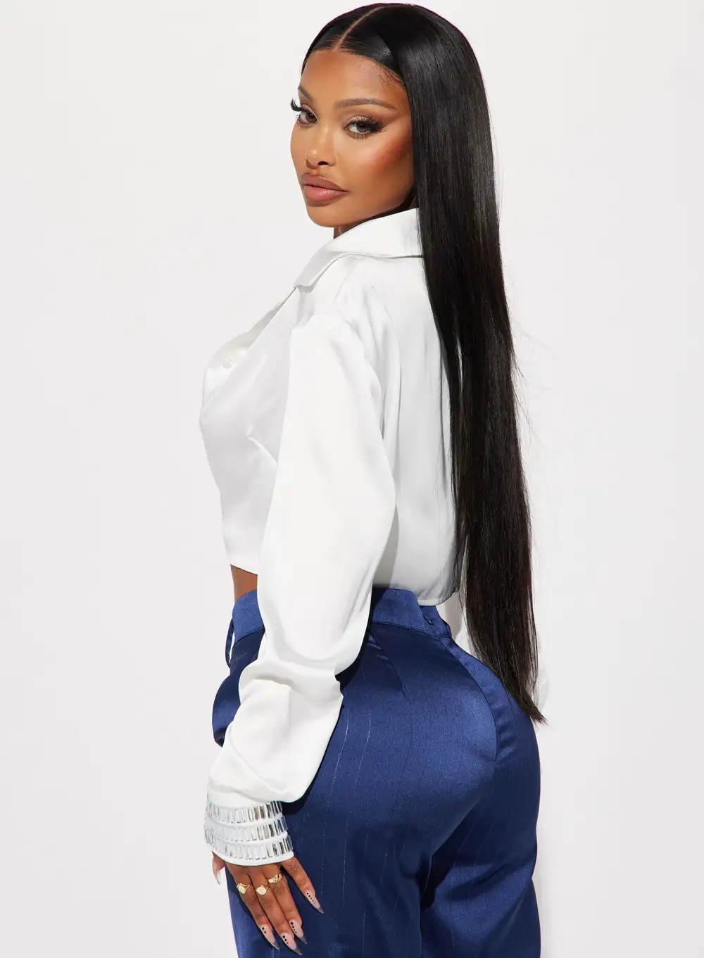 Parley Satin Shirt - White