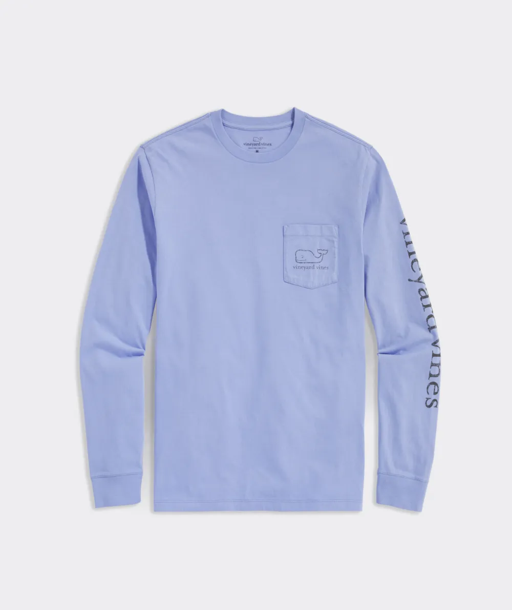 Vintage Whale Long-Sleeve Pocket Tee