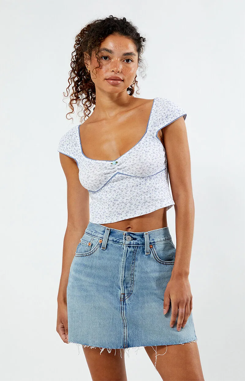 Est. PAC 1980 Amy Cinched Pointelle Top