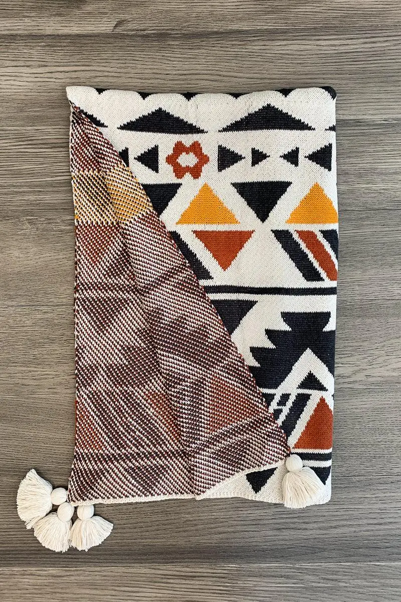 Western Boho Throw Blankets
