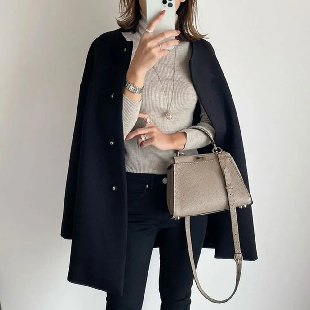 Elegant straight-fit loose casual jacket