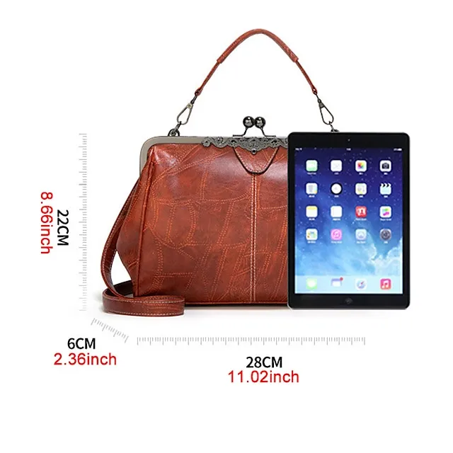 Women's Handbag Crossbody Bag Diaper Bag Tote PU Leather Alloy Outdoor Daily Zipper Adjustable Large Capacity Waterproof Quilted Black Almond Pink