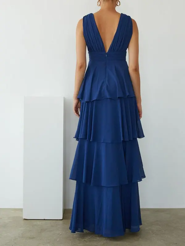 Charlene Chiffon Tiered Maxi Dress