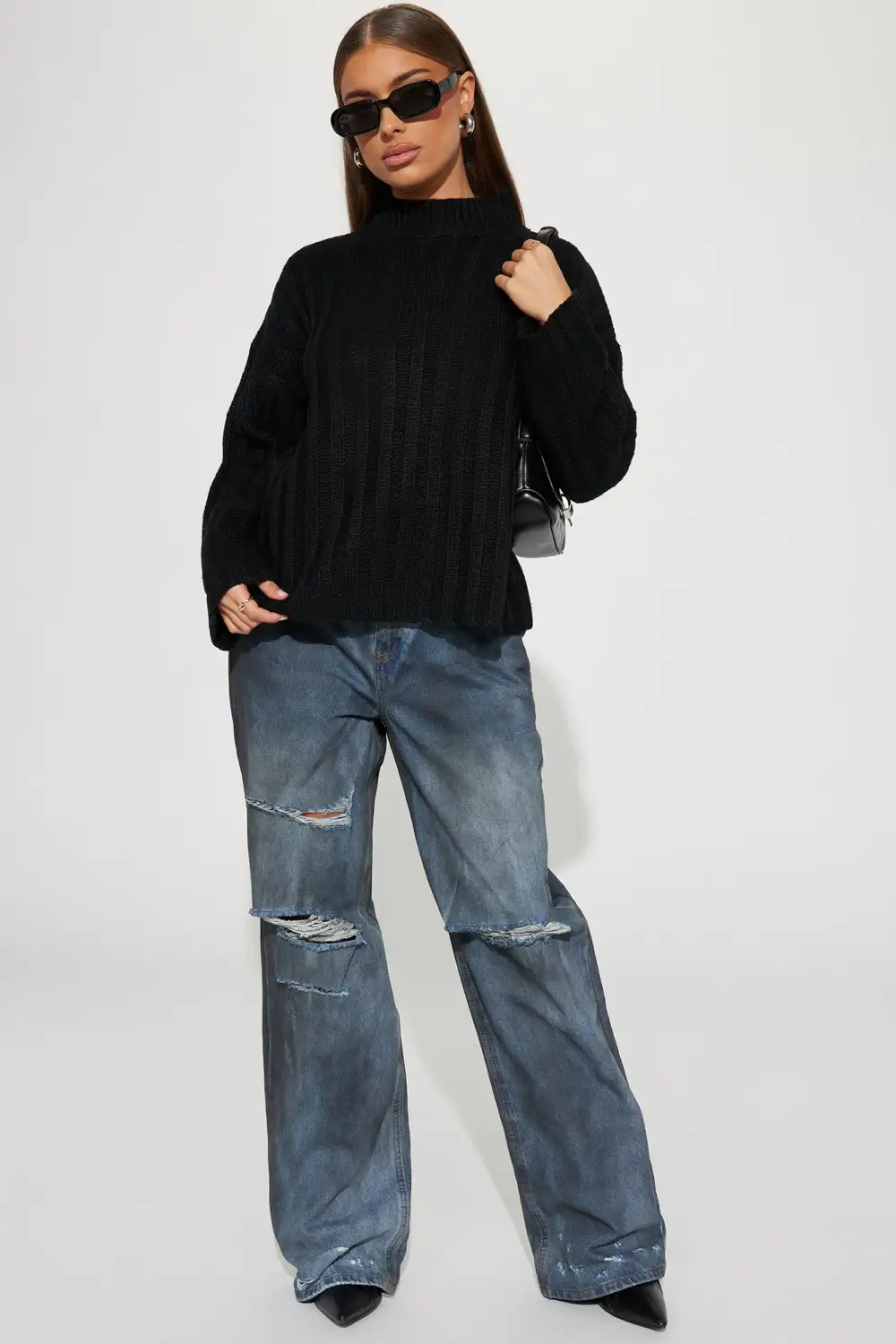 Talk It Up Sweater - Black