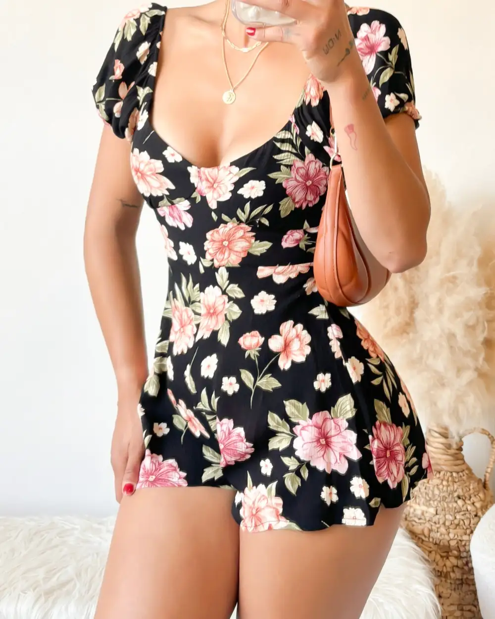 GARDEN ESCAPE FLORAL ROMPER
