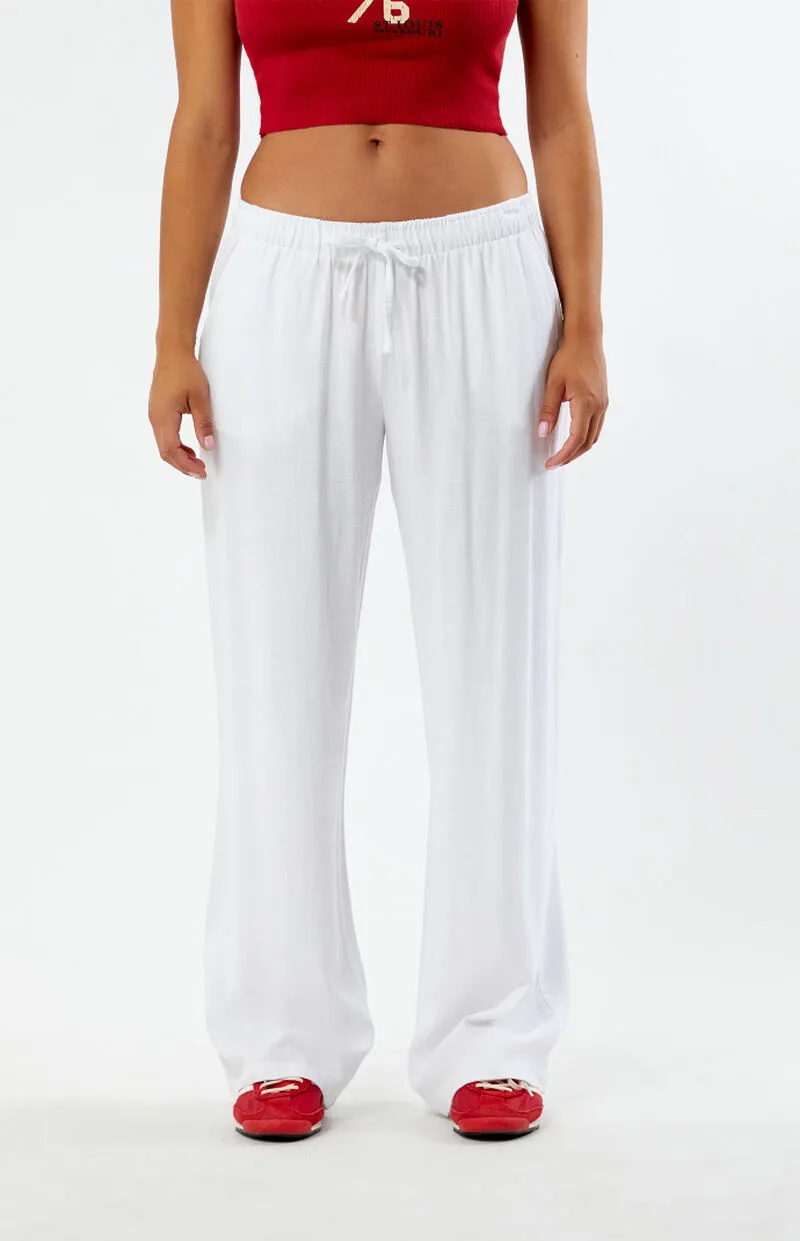 Beverly and Beck Linen Pull-On Pants