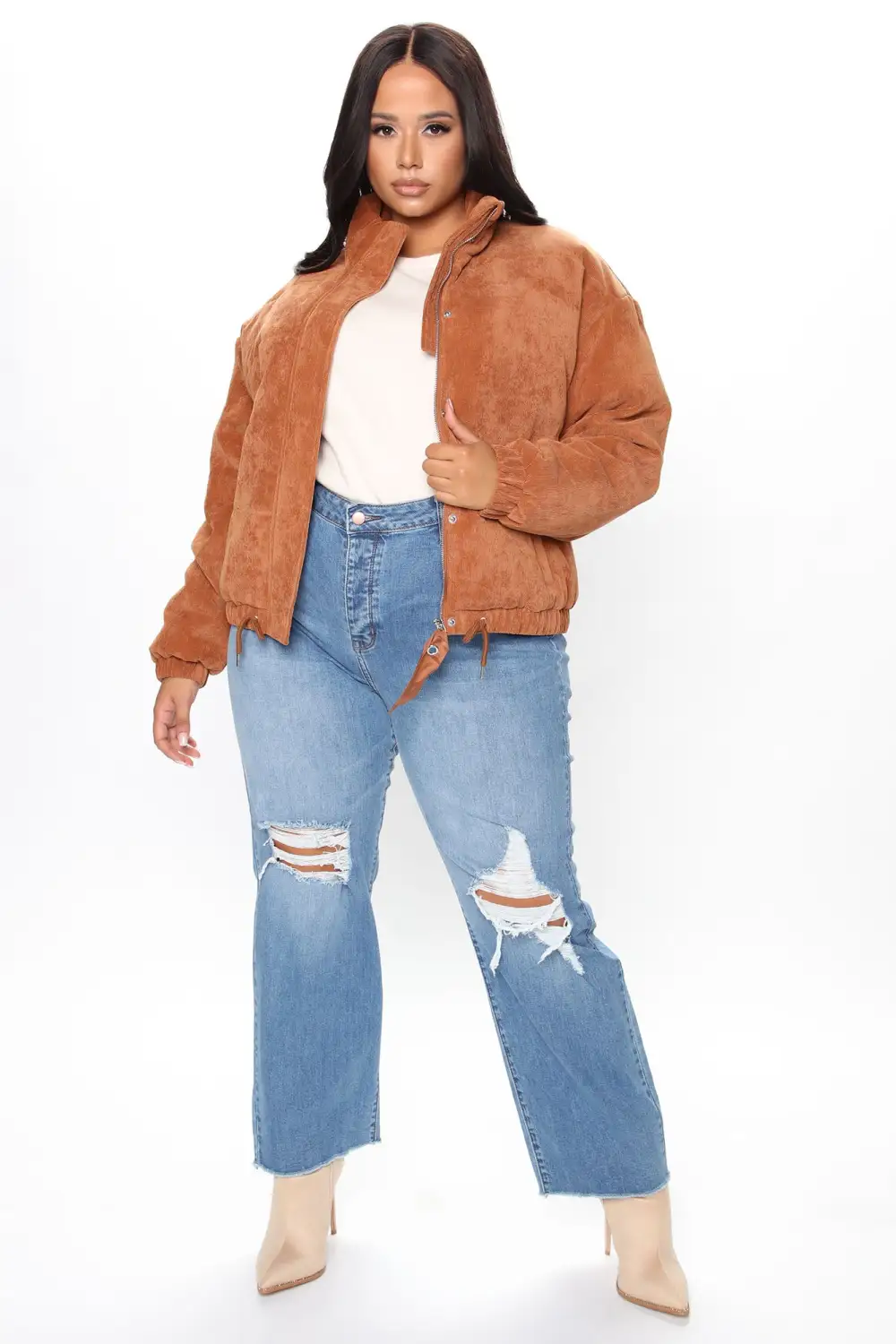 Cover Your Tracks Puffer Jacket - Camel