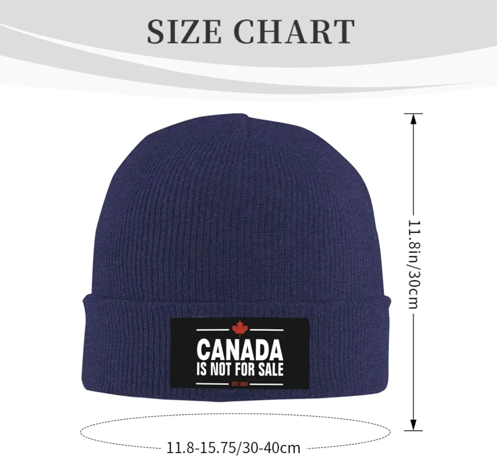 Canada is Not for Sale Unisex Beanie Knit Hat Winter Warm Skull Cap