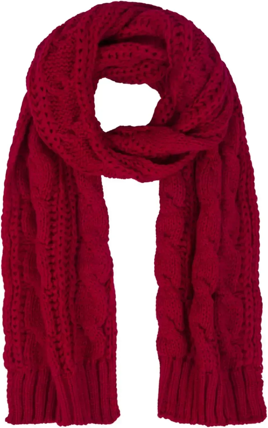 Women And Mens Winter Thick Cable Knit Wrap Chunky Long Warm Scarf