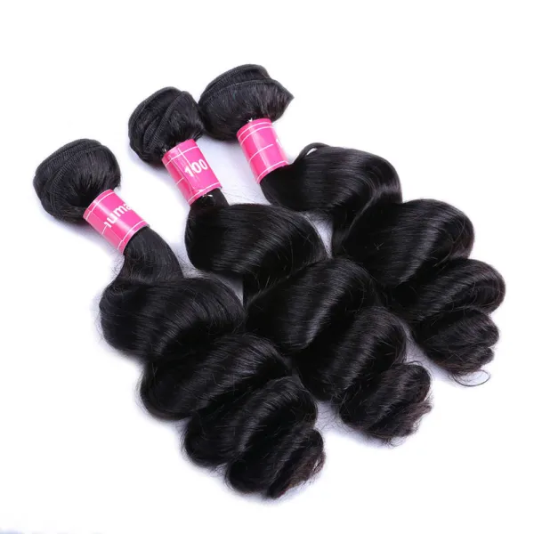 Sterly Hair 3 Bundles Loose Wave Virgin Hair with 13×4 Transparent Lace Frontal