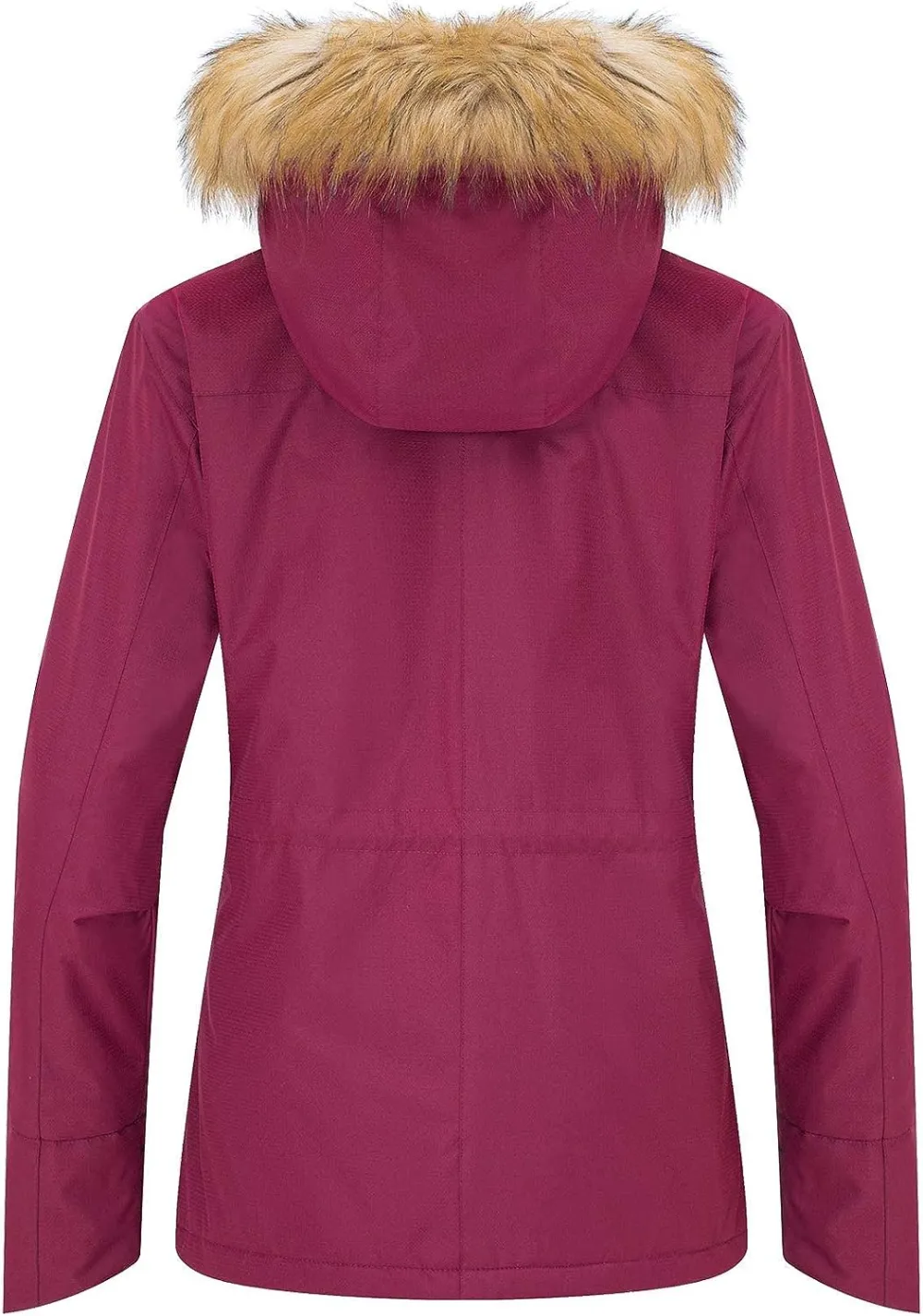 Women's Waterproof Ski Jacket Hooded Winter Snow Coat Mountain Snowboarding Jackets Insulated Fleece Parka