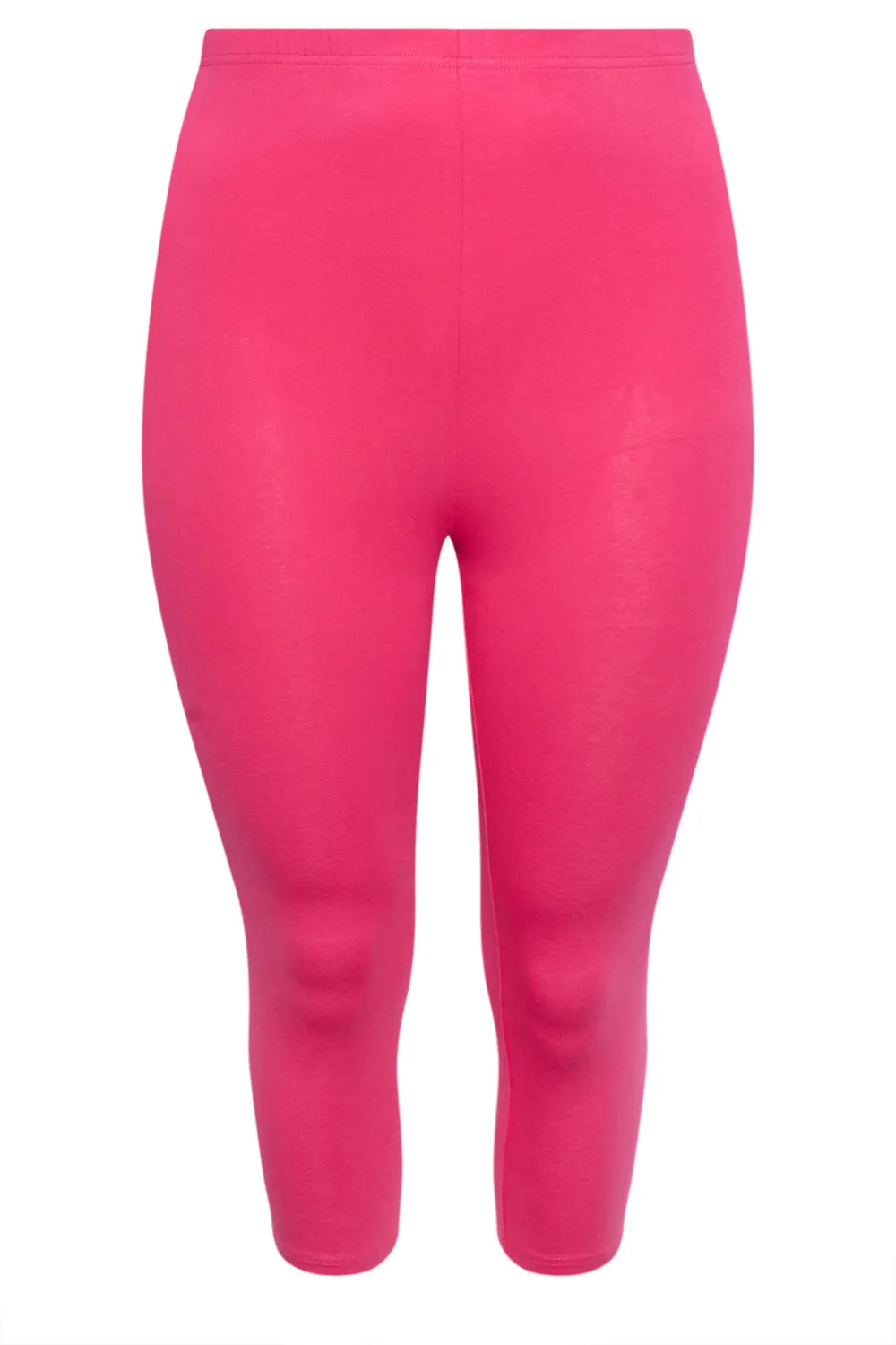 YOURS Curve Pink Cropped Leggings