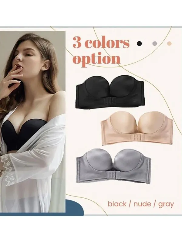 Strapless Front Buckle Lift Bra