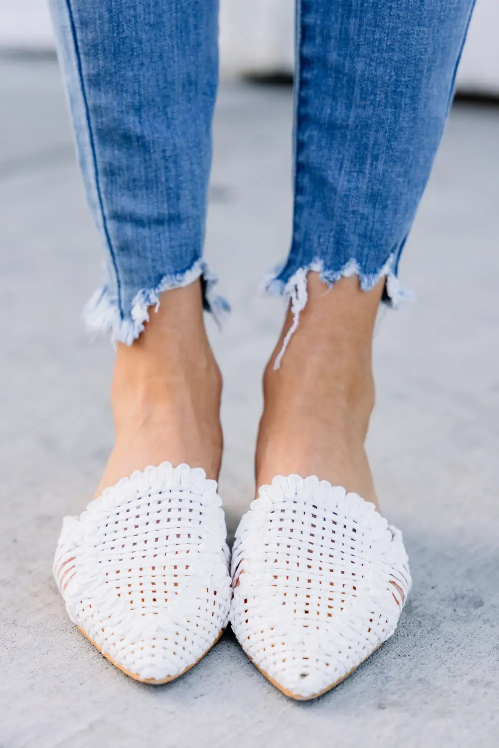 Get A Move On White Mule Flats