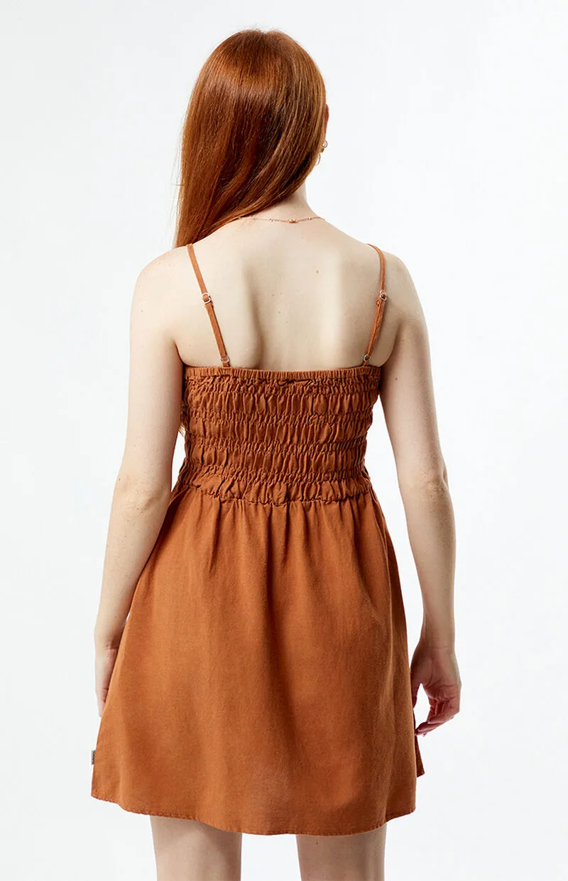 Rhythm Classic Shirred Mini Dress