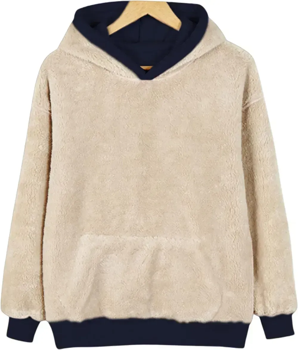 Women's Winter Hoodies Pullover Sherpa Fleece Warm Heavyweight Sweatshirt