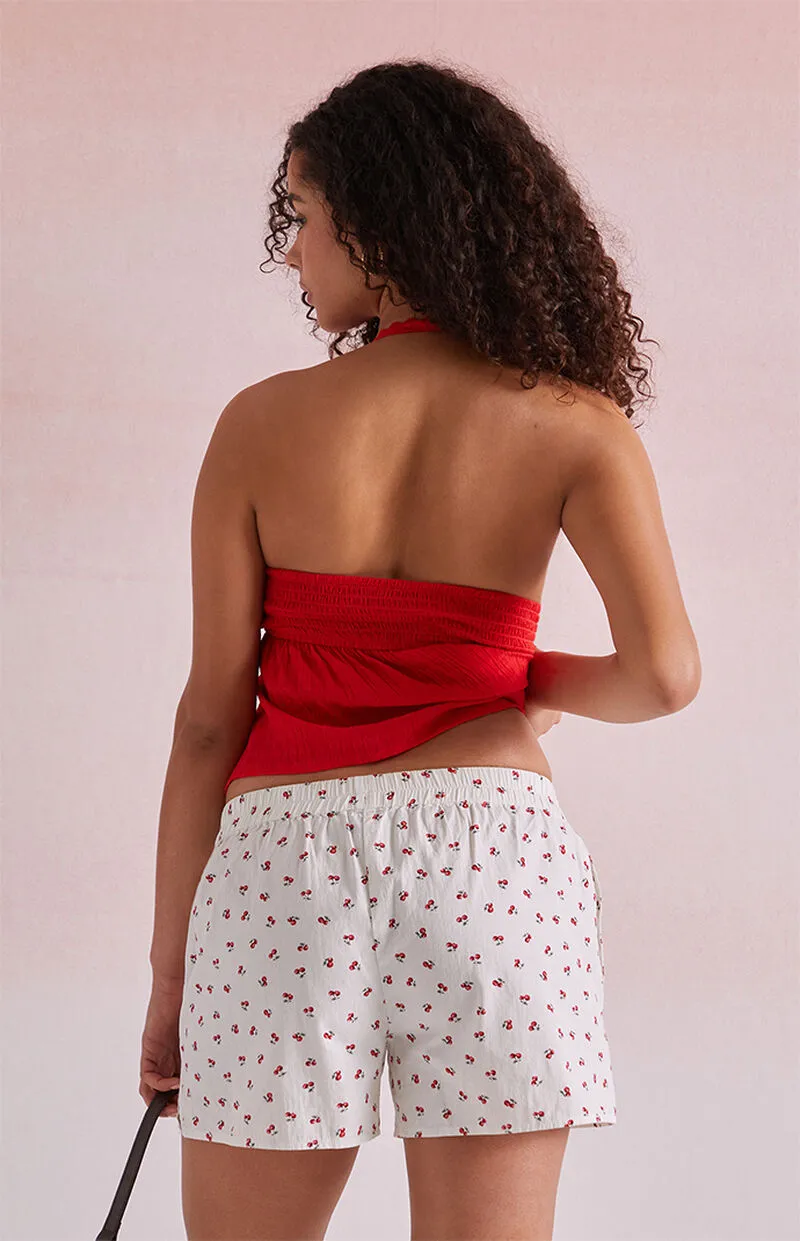 Beverly and Beck Cherry Boxer Shorts