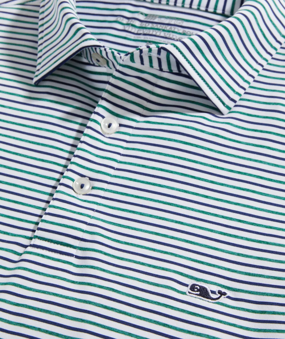 Tri-Color Bradley Stripe Sankaty Polo