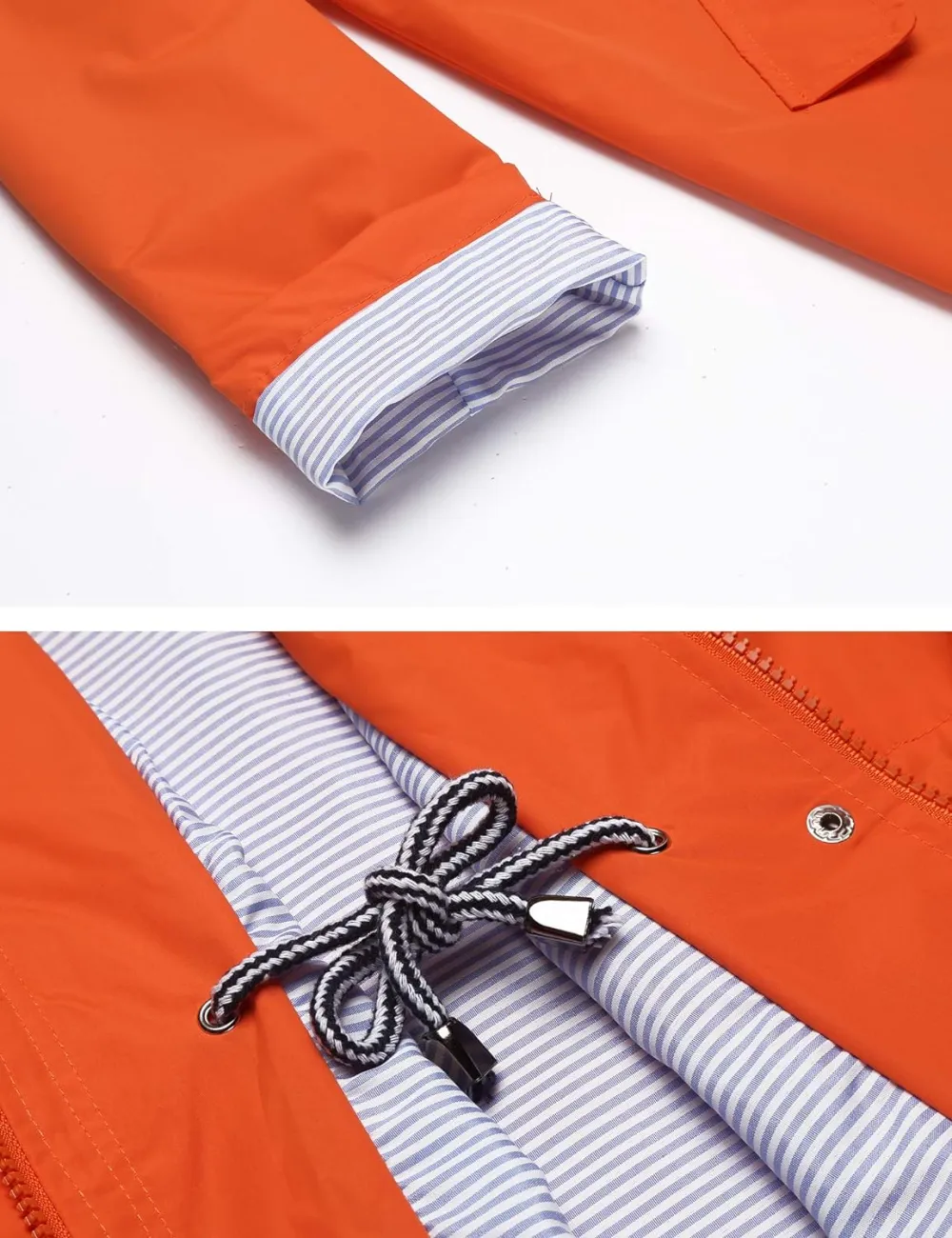 LOMON Raincoat Women Waterproof Long Hooded Trench Coats Lined Windbreaker Travel Jacket S-XXL