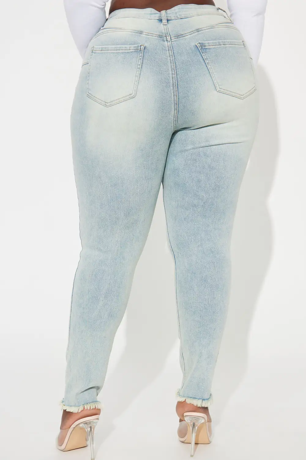 Sofie Soft Compression Stretch Skinny Jeans - Light Wash