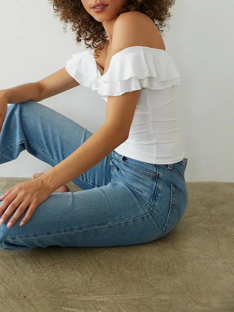 Lolita Off the Shoulder Ruffle Top