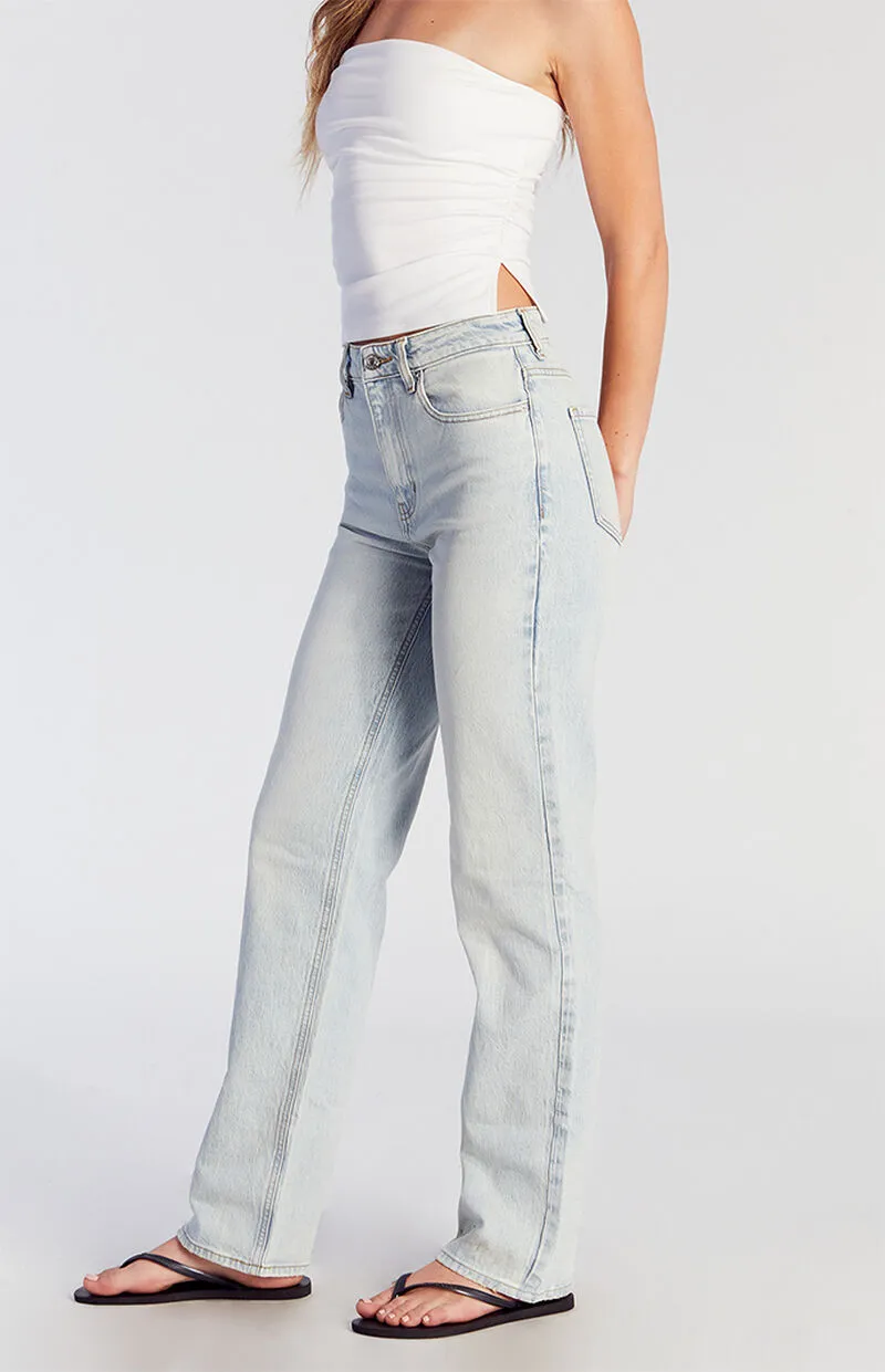 PacSun Stretch Light Indigo '90s Boyfriend Jeans