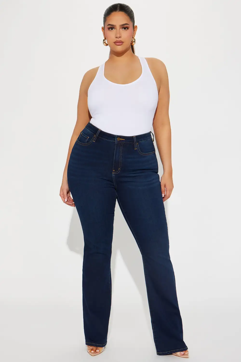 Flex Game Soft Stretch Bootcut Jeans - Dark Wash