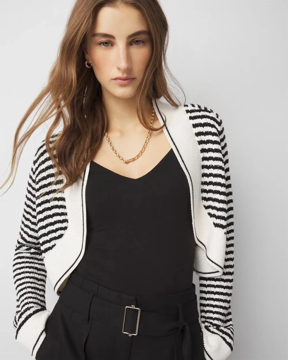 Striped Cocoon Sweater