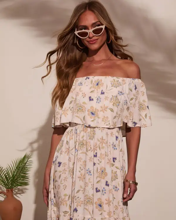 Niah Off The Shoulder Maxi Dress