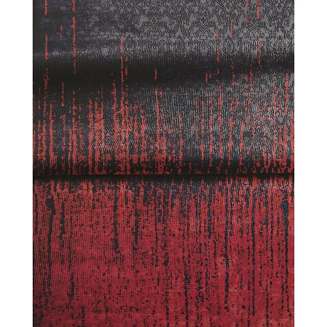 Women's Plus Size Shirt Blouse Black Pink Wine Paisley Color Gradient Vintage Button Print Long Sleeve Daily Casual V Neck Regular Fit Fall & Winter