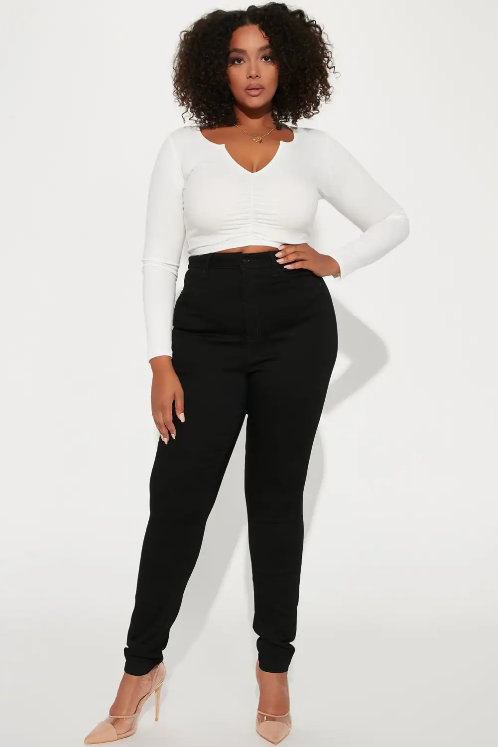 Tall Flex Game Strong Super High Rise Skinny Jeans - Black