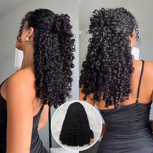 250% Density Super Double Drawn 13×6 Lace Burmese Curly Wig Premium Natural Color / Chocolate Brown