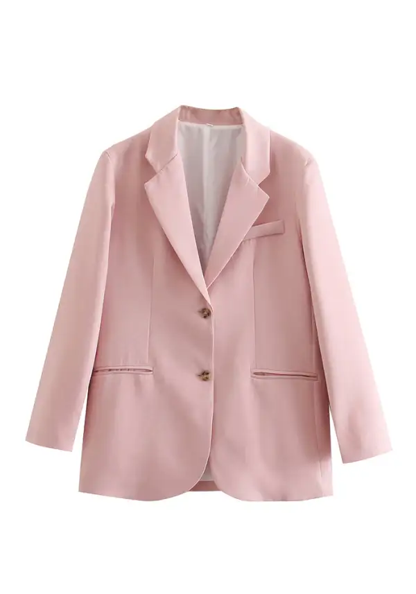 Royal Villa Pink Casual Blazer
