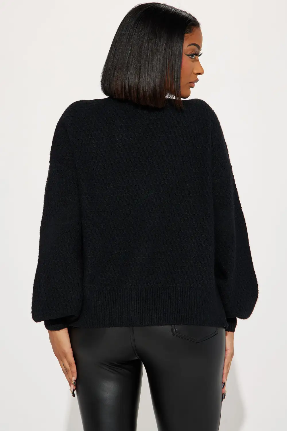 Don't Kill My Vibe Cardigan - Black