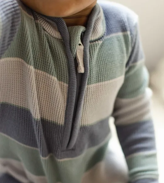 Around The World Stripe Organic Baby Boy Jumpsuit