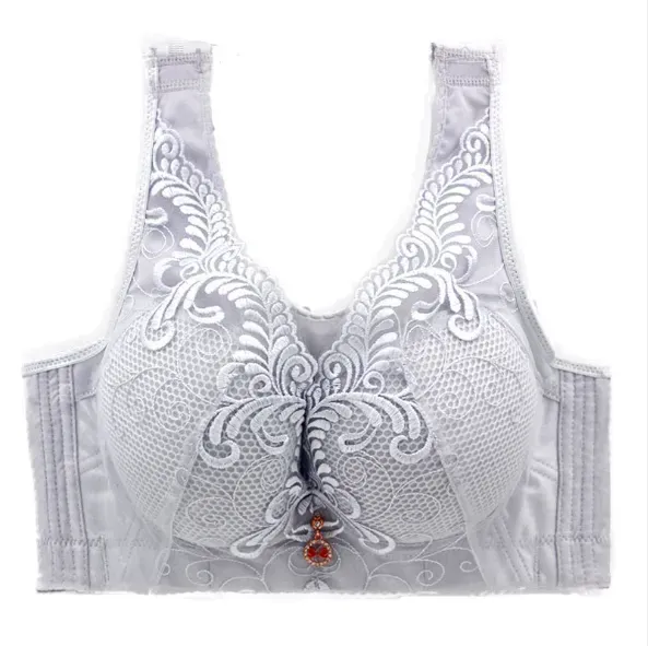 Embroidery Wireless Full Busted Anti Sagging Cami Bras