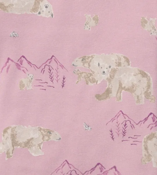 Polar Mountain Organic Cotton Girl Pajamas