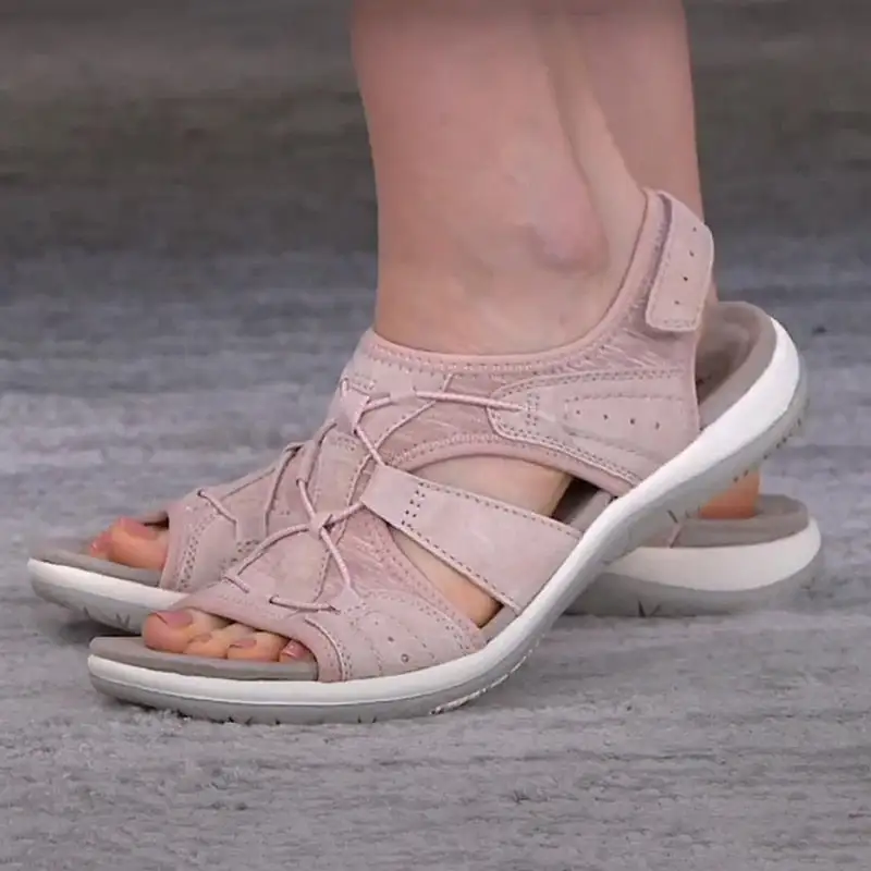 Ladies Sandals New Fashion Pure Color Casual  Sandals