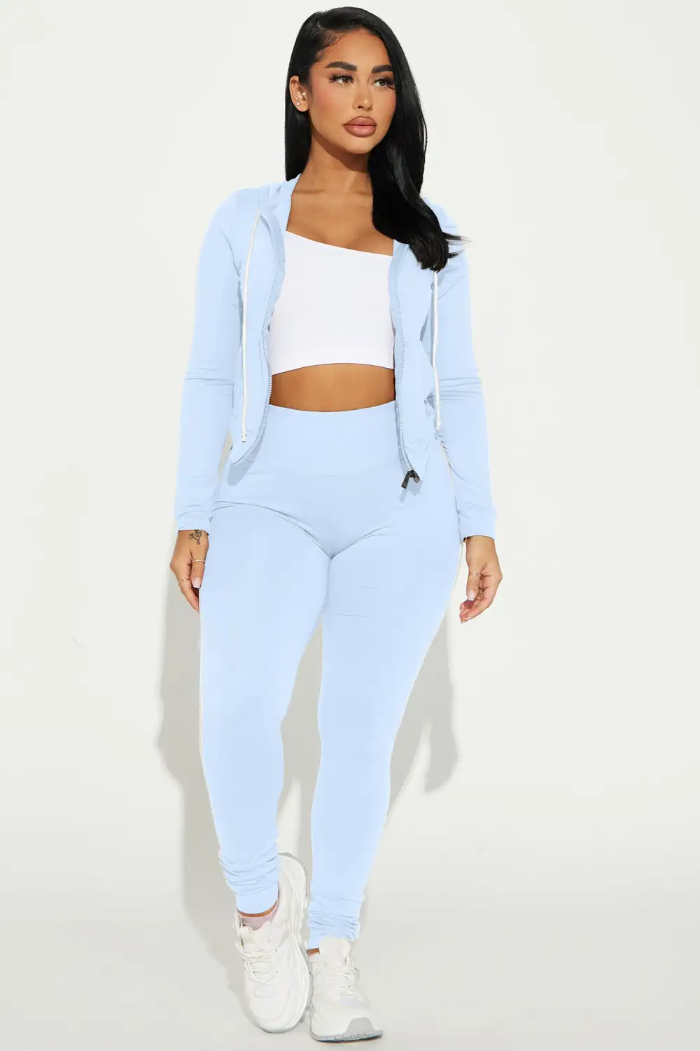 Tennis Courts III Zip Set - Baby Blue
