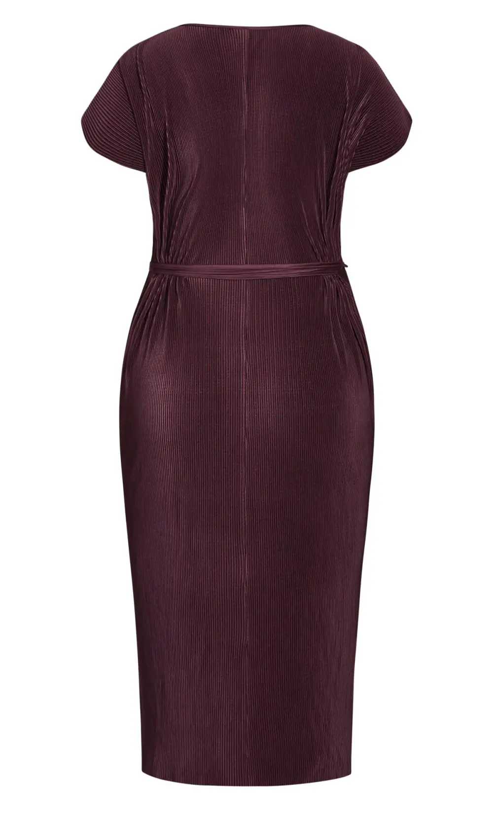 Evans Plum Purple Plisse T-Shirt Dress