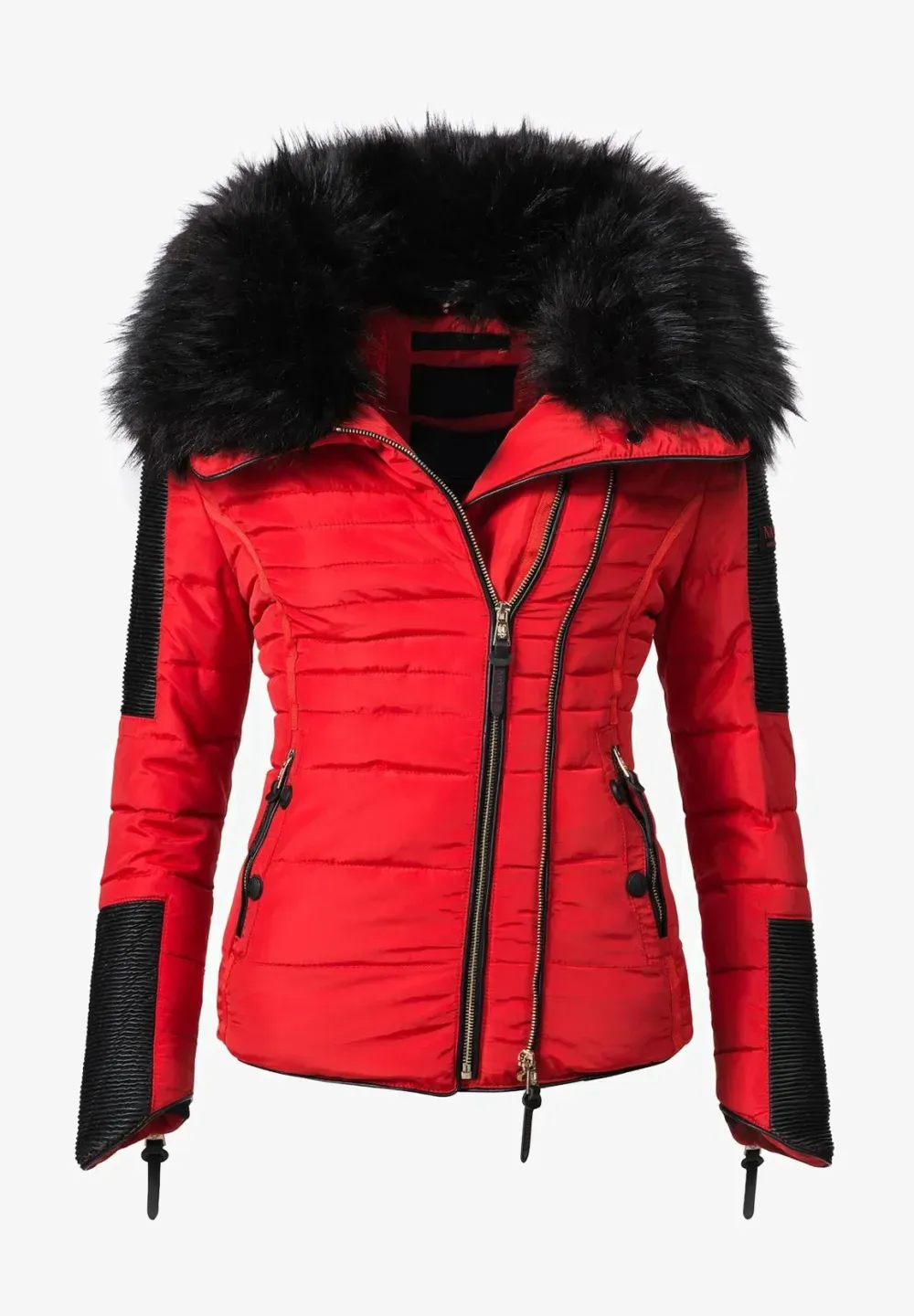 Women's short parka  coat white