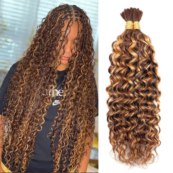 Flash Sale |Boho Braids Water Wave Hair Bulk For Braids 100% Human Hair Extensions 100g