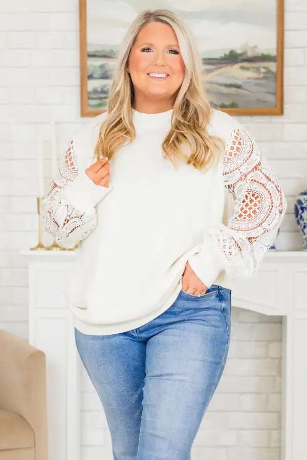 Making Time Sweater, White