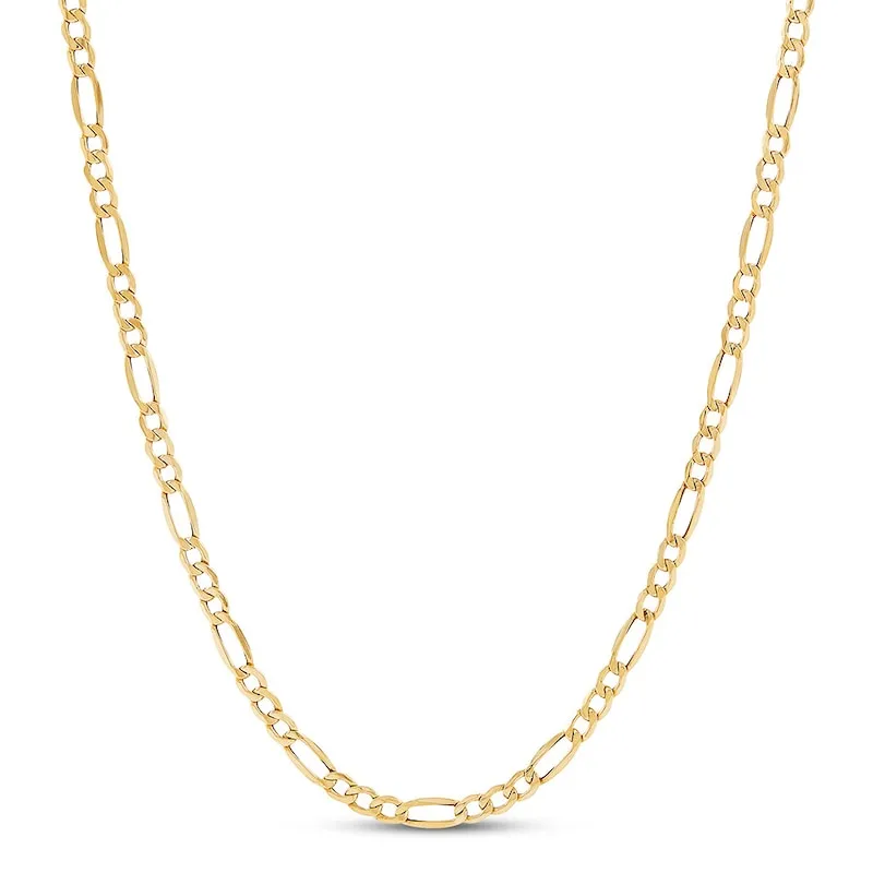 Figaro Chain Necklace 10K Yellow Gold 22