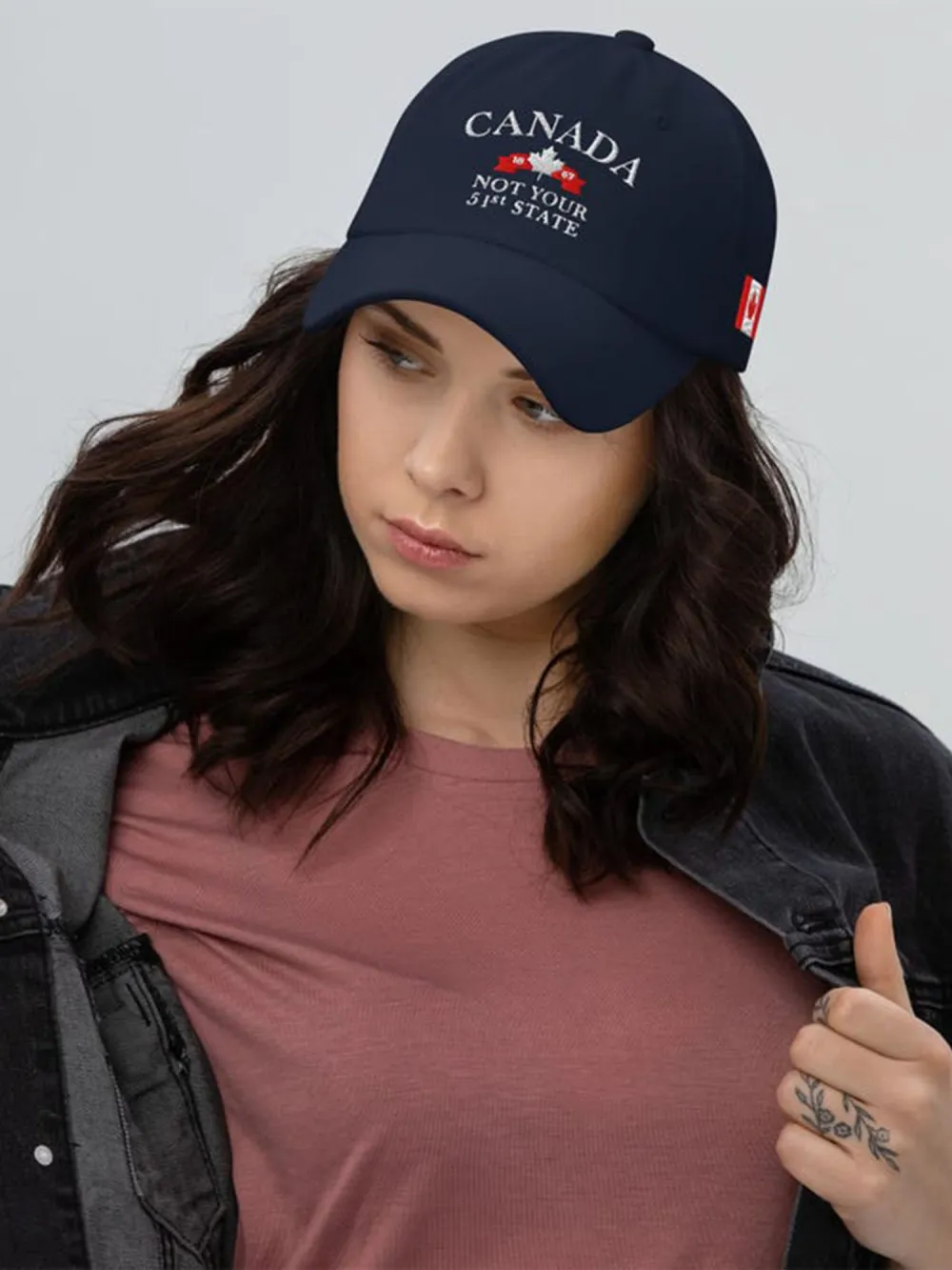 Canada Not Your 51st State Printed Baseball Cap
